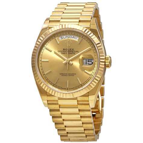 gold daydate Rolex 36